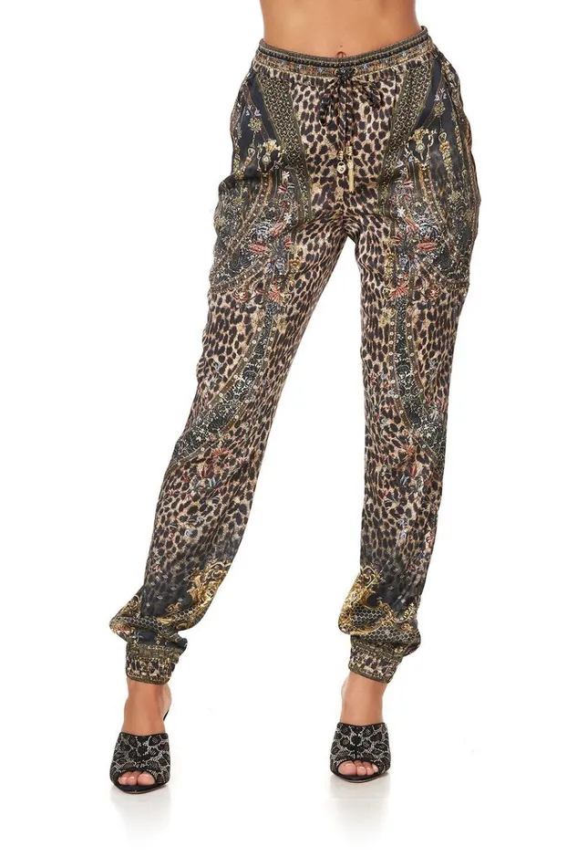 Women Trousers and Leggings Camilla Drawstring Pant With Ribbing Abingdon Palace
