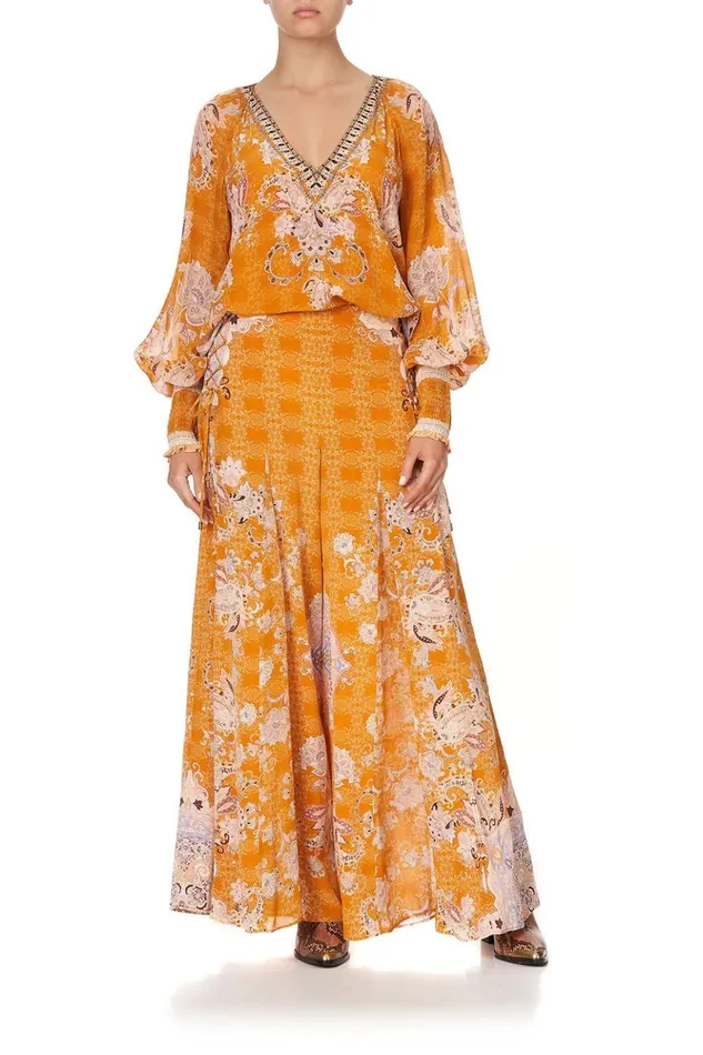 Women Trousers and Leggings Camilla Flares With Lace Up Side Marrakesh Maiden