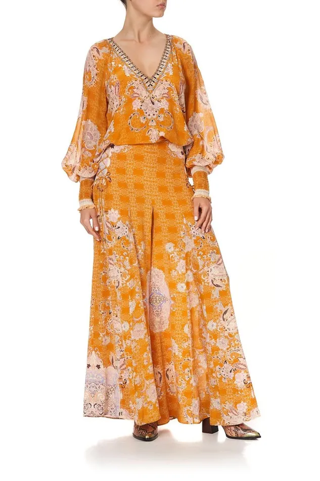 Women Trousers and Leggings Camilla Flares With Lace Up Side Marrakesh Maiden