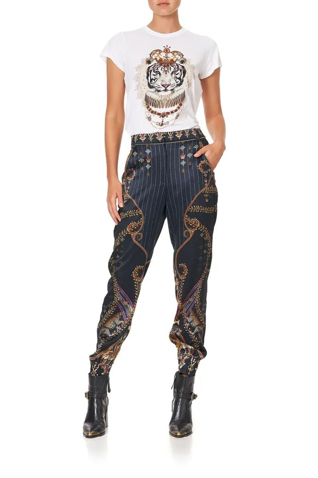 Women Trousers and Leggings Camilla Jogger With Encased Elastic Cuff Dining Hall Darling