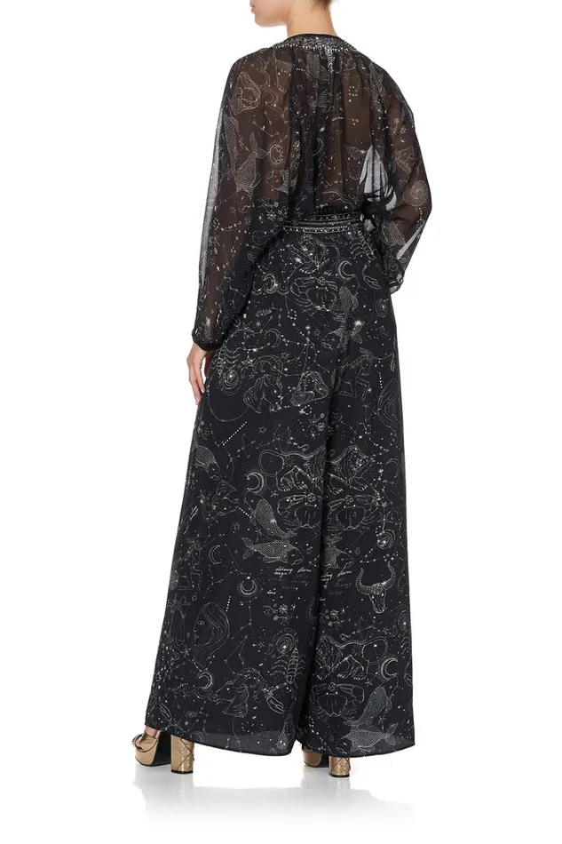 Women Trousers and Leggings Camilla Wide Leg Pant With Gathered Pockets Moon Set