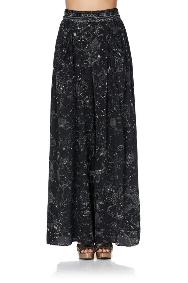Women Trousers and Leggings Camilla Wide Leg Pant With Gathered Pockets Moon Set