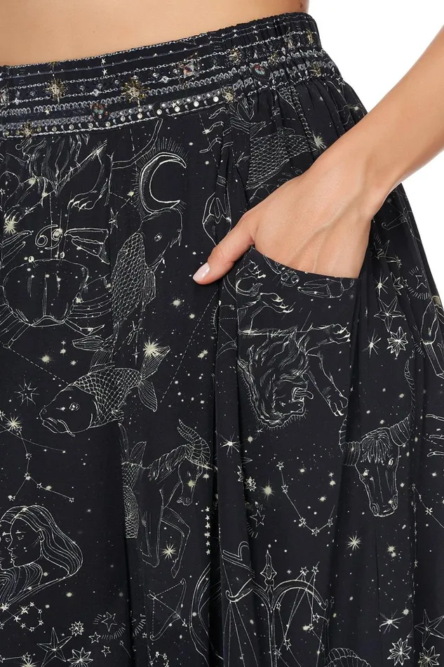 Women Trousers and Leggings Camilla Wide Leg Pant With Gathered Pockets Moon Set