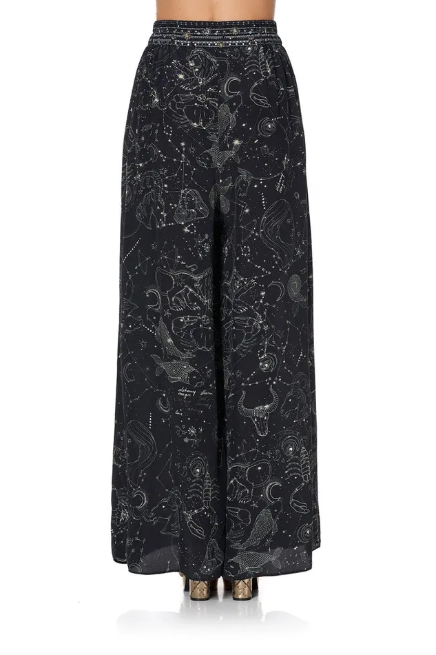 Women Trousers and Leggings Camilla Wide Leg Pant With Gathered Pockets Moon Set