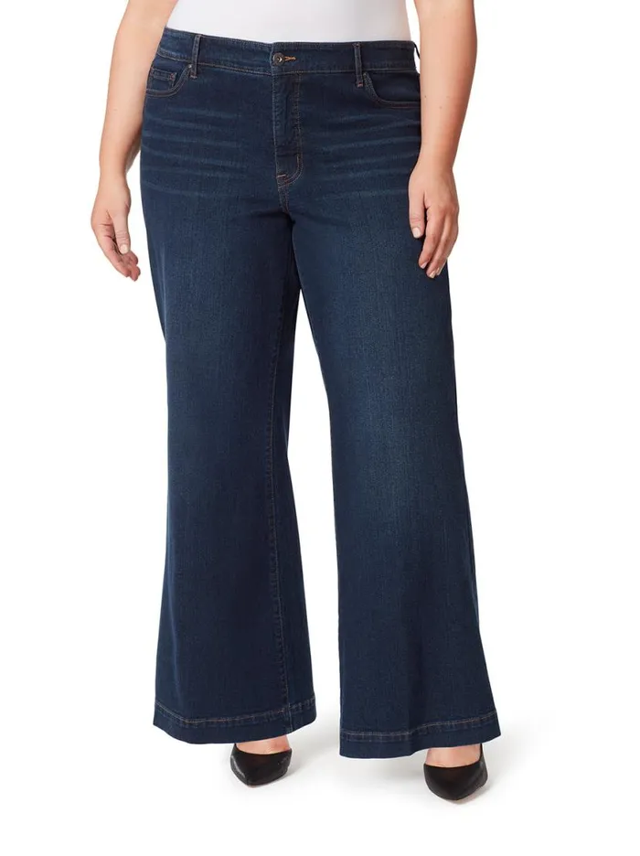 Women True Love Wide Leg Trouser Jeans In Ditto Jessica Simpson Denim