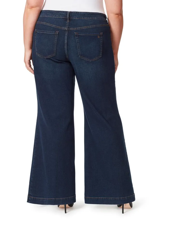 Women True Love Wide Leg Trouser Jeans In Ditto Jessica Simpson Denim