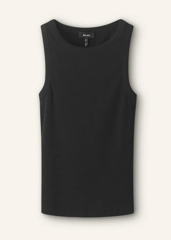 Women Ultimate Crew Neck Vest Black MEEM