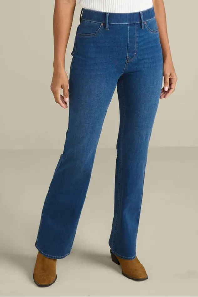 Women Ultimate Denim PullOn Bootcut Jeans Black Soft Surroundings Jeans Women Ultimate Denim PullOn Bootcut Jeans Black Soft Surroundings Jeans