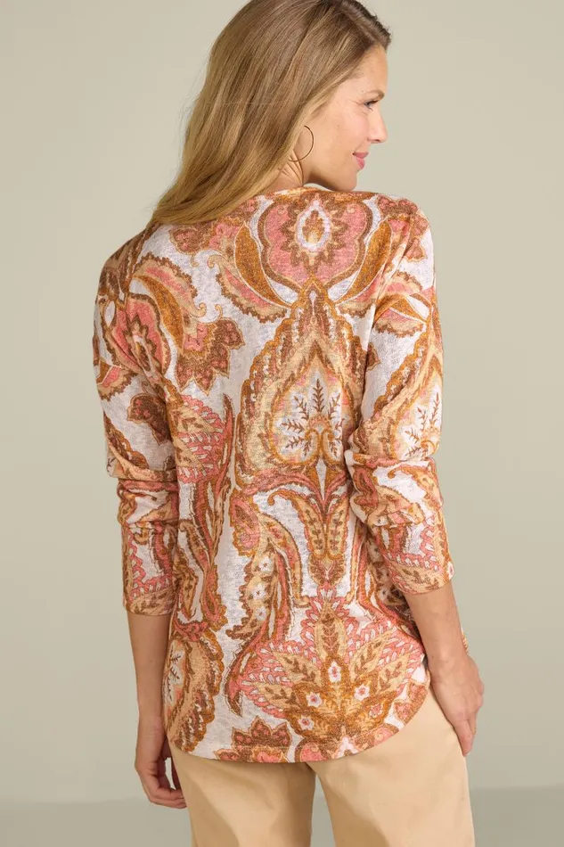 Women Valentina Zip Sweater Sangria Red Soft Surroundings Tops