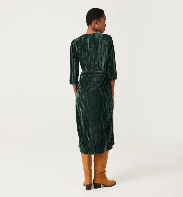 Women Velours Dress 8211 Green Print Promod Dresses Women Velours Dress 8211 Green Print Promod Dresses