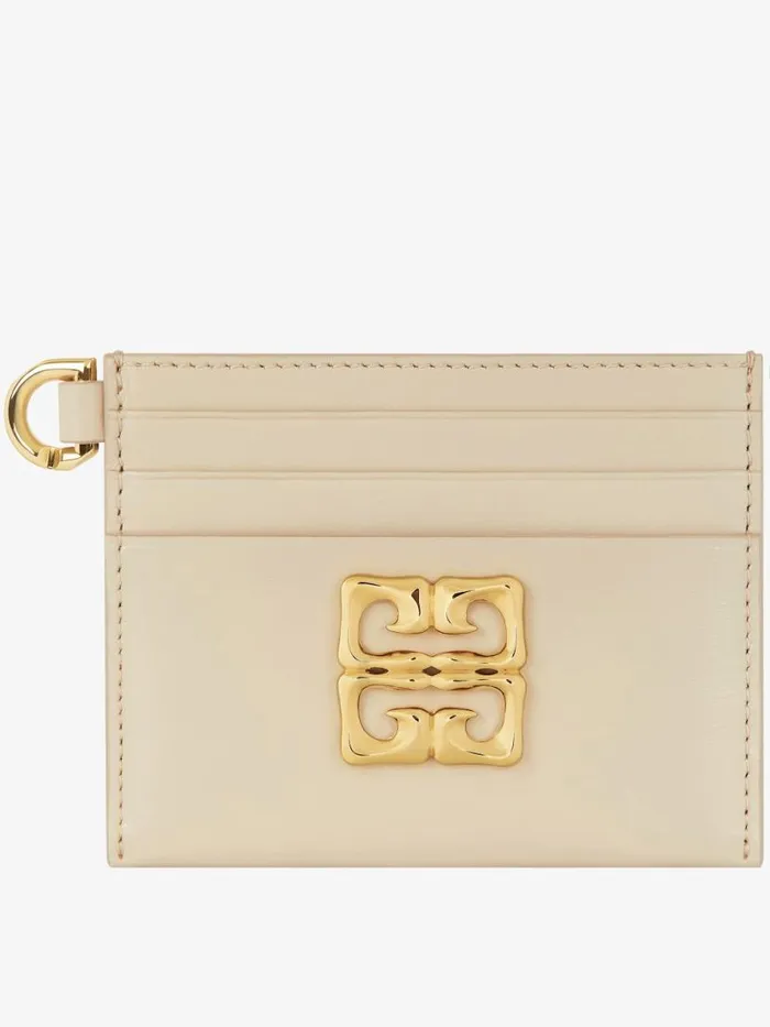 Women Wallets and Card Holders Givenchy 4G Liquid Card Holder In Box Leather Natural Beige Women Wallets and Card Holders Givenchy 4G Liquid Card Holder In Box Leather Natural Beige