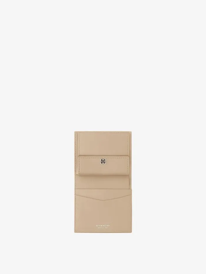 Women Wallets and Card Holders Givenchy 4G Wallet In Laminated Leather Dusty Golden Women Wallets and Card Holders Givenchy 4G Wallet In Laminated Leather Dusty Golden