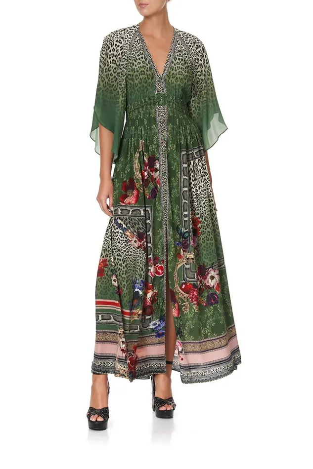 Women Wedding Guest Dresses Camilla Long Dress With Smocked Waist Tales Of Time