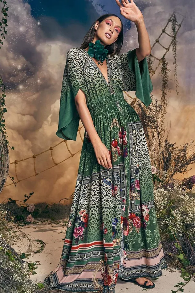 Women Wedding Guest Dresses Camilla Long Dress With Smocked Waist Tales Of Time
