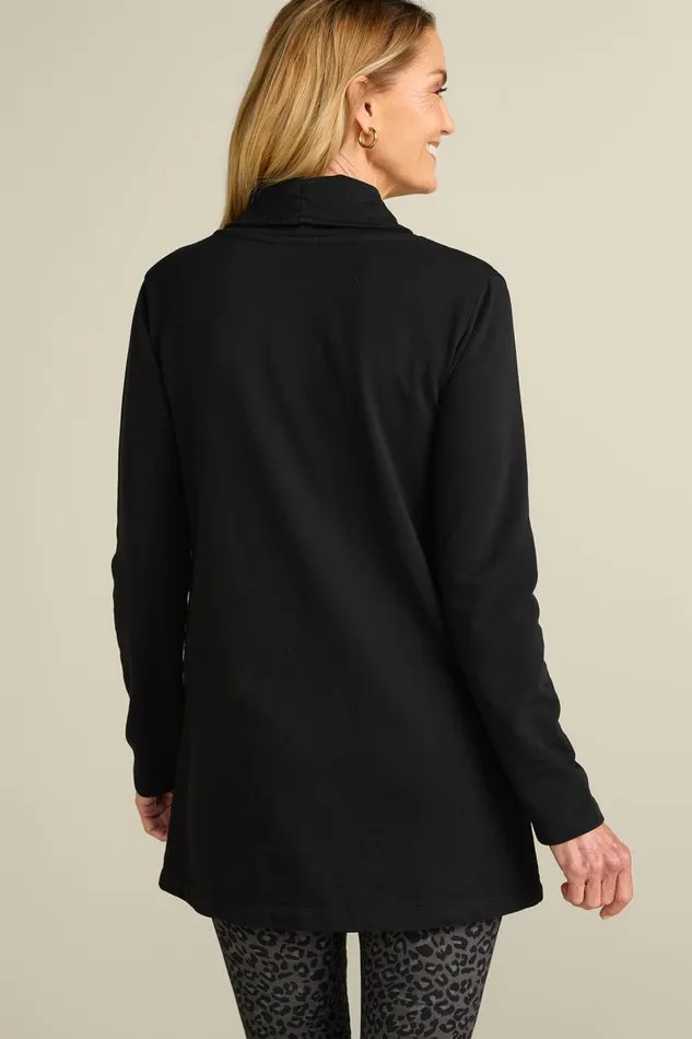 Women Westminster Tunic Sweatshirt Black Soft Surroundings Tops Women Westminster Tunic Sweatshirt Black Soft Surroundings Tops