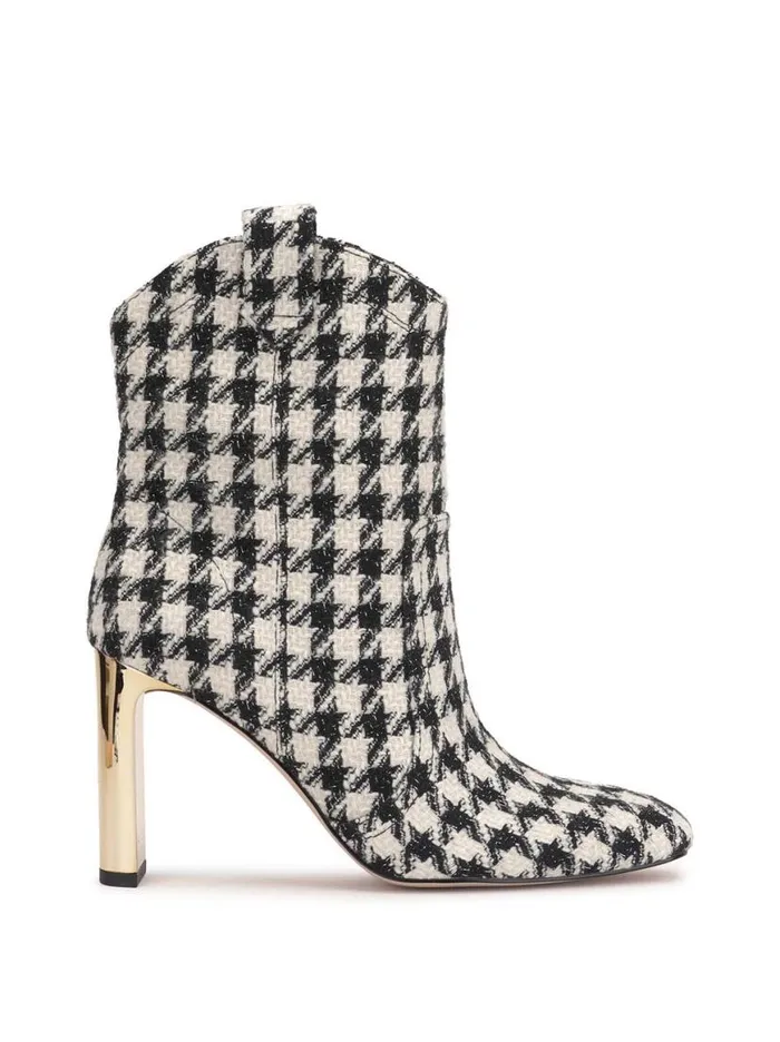 Women Xovira Heeled Bootie In Houndstooth Jessica Simpson Boots and Booties