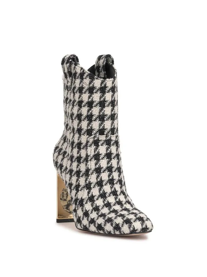 Women Xovira Heeled Bootie In Houndstooth Jessica Simpson Boots and Booties