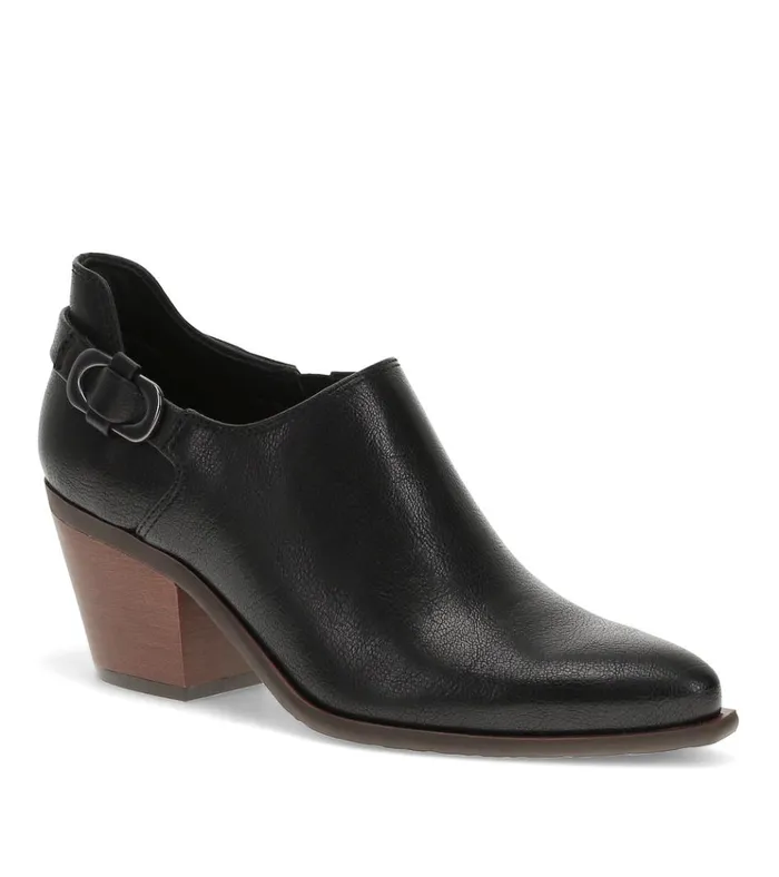 Women Yanah Block Heel Ankle Bootie Black Baretraps Booties
