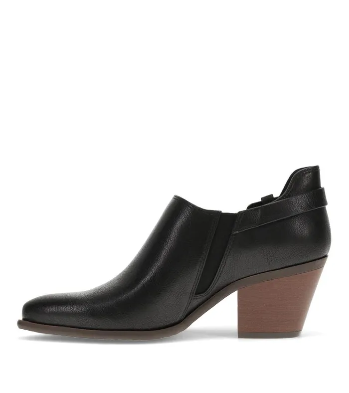 Women Yanah Block Heel Ankle Bootie Black Baretraps Booties