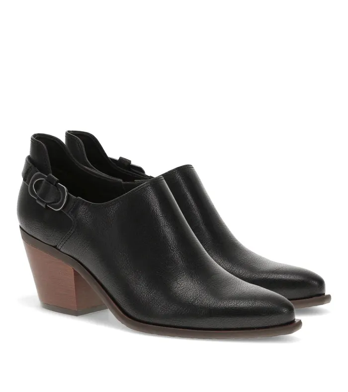 Women Yanah Block Heel Ankle Bootie Black Baretraps Booties