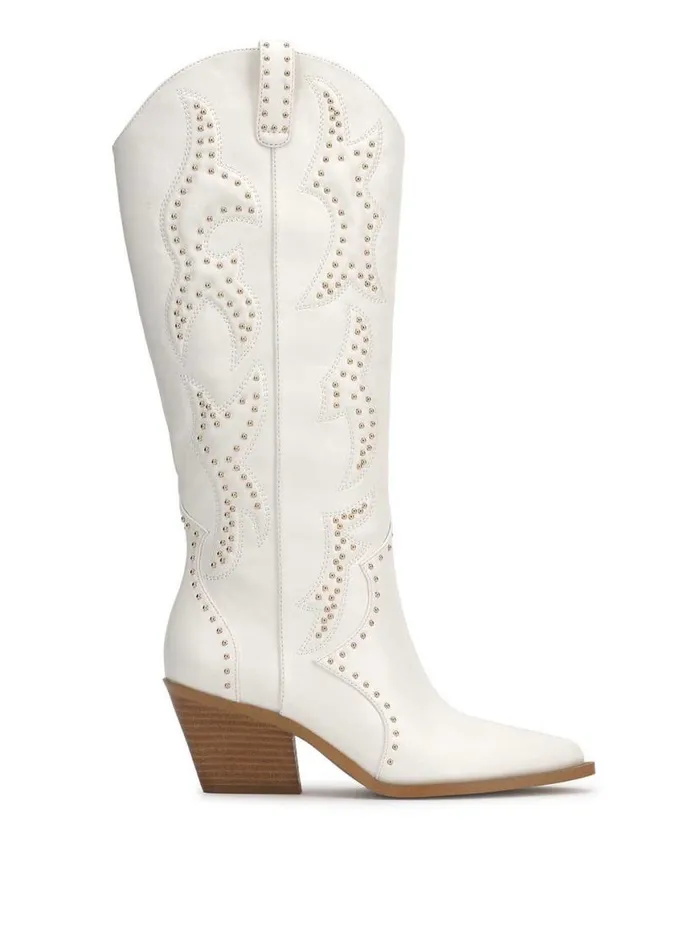 Women Zaikes Western Boot In Bright White Jessica Simpson Boots and Booties