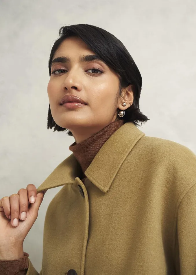 Women Zoe Wool Blend Jacket Hobbs Camel Hobbs Coats and Jackets