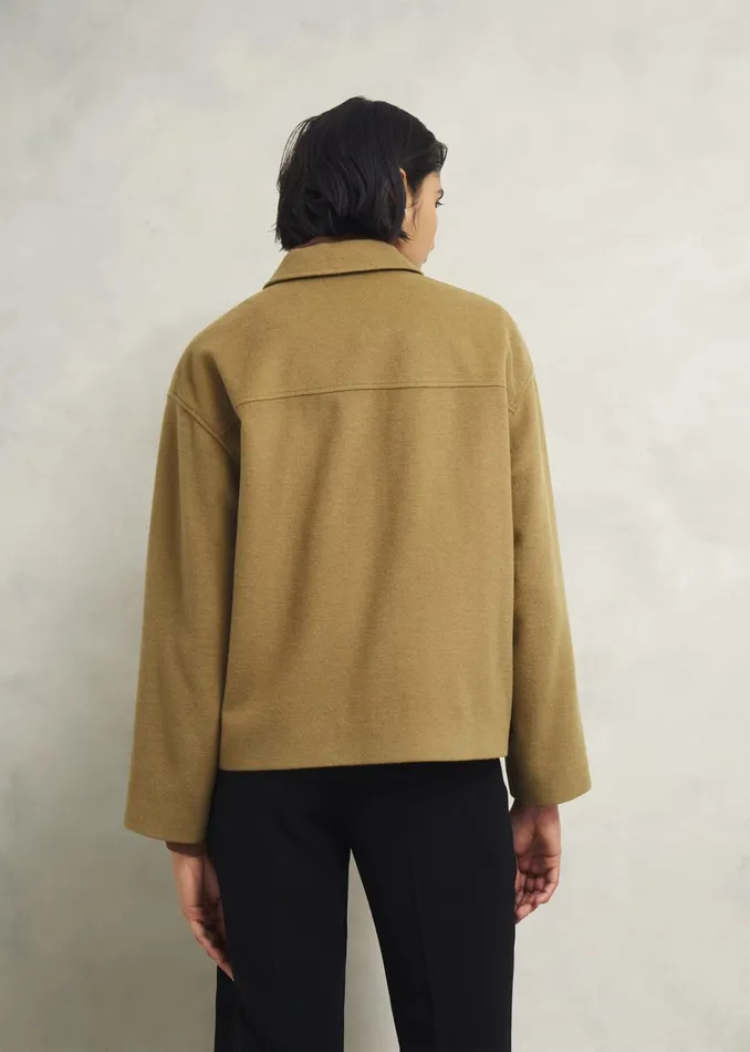 Women Zoe Wool Blend Jacket Hobbs Camel Hobbs Coats and Jackets