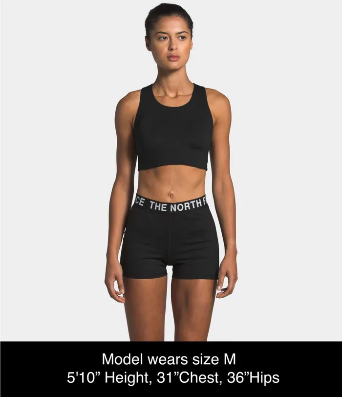 Womens The North Face Active Tops Free Motion Bra Tnf Black