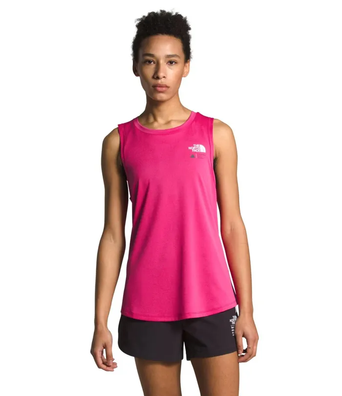 Womens The North Face Active Tops Glacier Tank Mr Pink