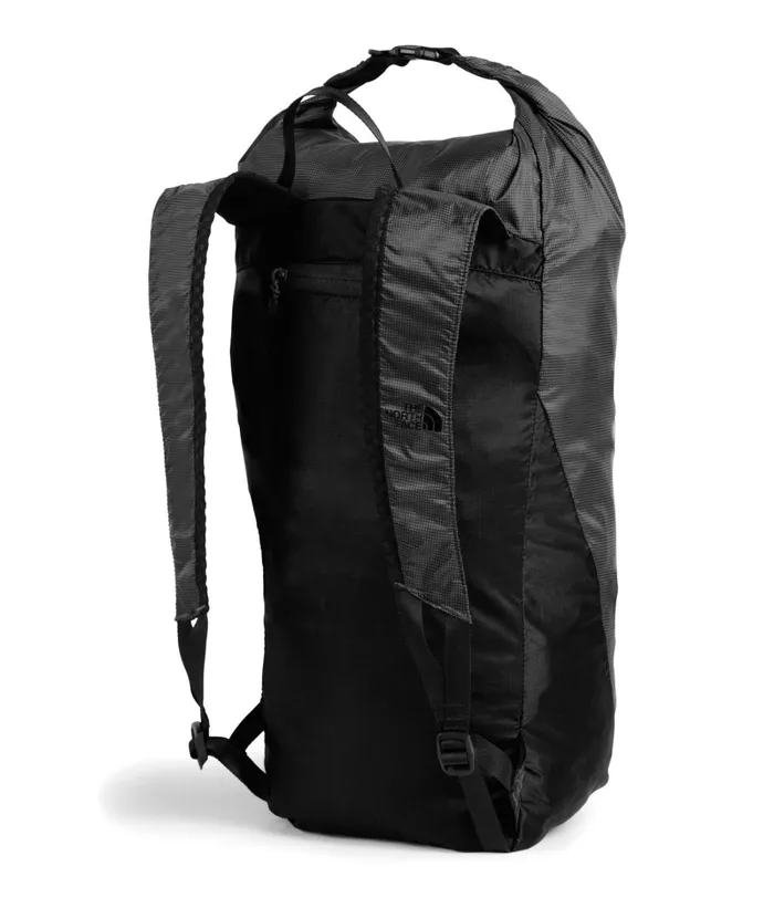Womens The North Face Backpacks Flyweight Rolltop Asphalt Greytnf Black