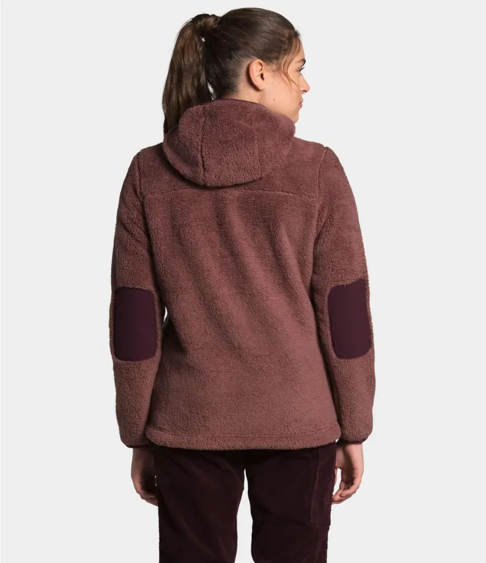 Womens The North Face Fleece CAMPSHIRE PULLOVER HOODIE 20 Marron Purpleroot Brown