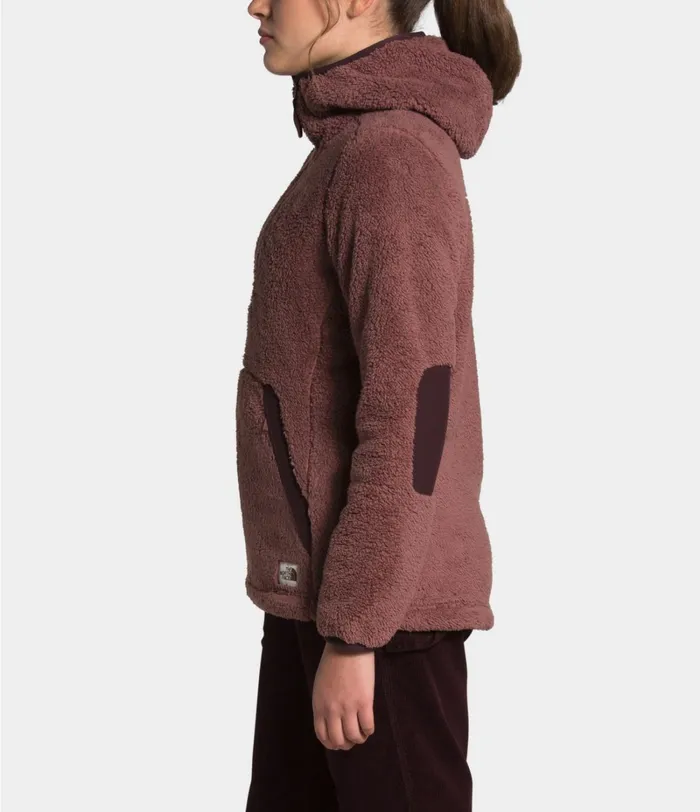 Womens The North Face Fleece CAMPSHIRE PULLOVER HOODIE 20 Marron Purpleroot Brown