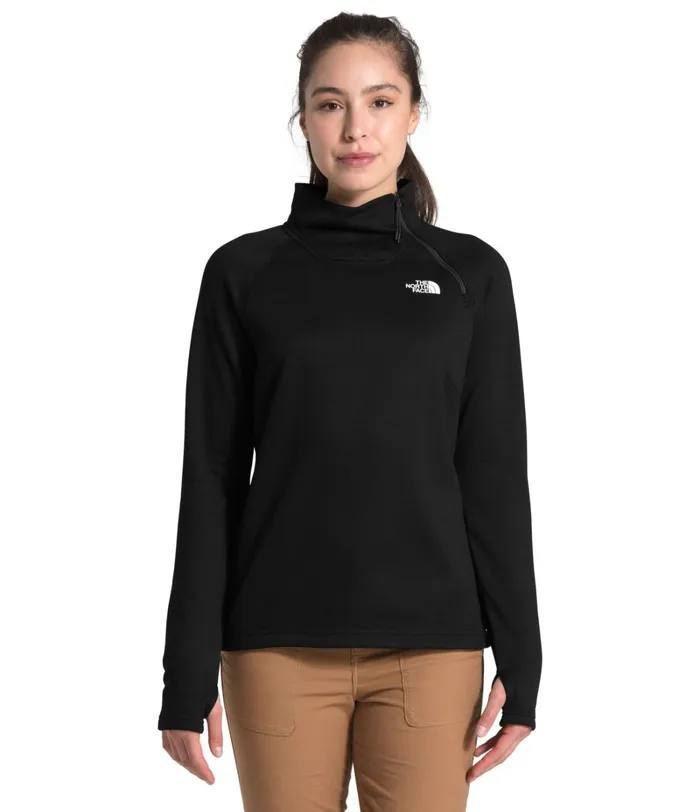 Womens The North Face Fleece Canyonlands Zip Fleece Tnf Black