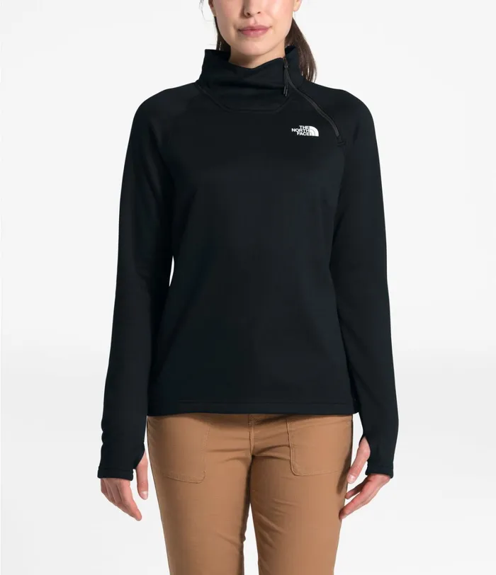 Womens The North Face Fleece Canyonlands Zip Fleece Tnf Black