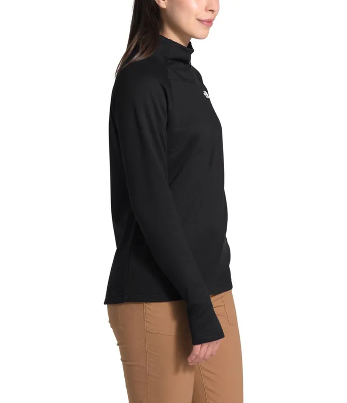 Womens The North Face Fleece Canyonlands Zip Fleece Tnf Black
