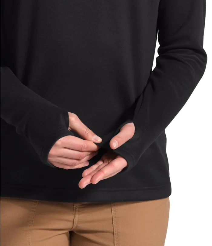 Womens The North Face Fleece Canyonlands Zip Fleece Tnf Black