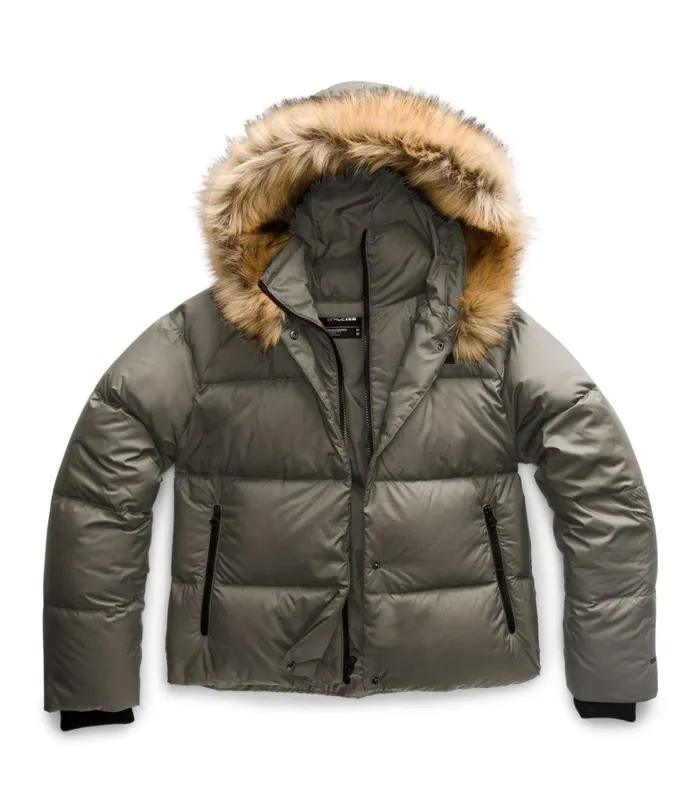 Womens The North Face Insulated and Down Jackets Dealio Down Crop Jacket New Taupe