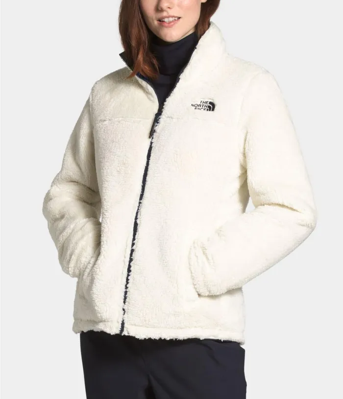 Womens The North Face Insulated and Down Jackets Mossbud Insulated Reversible Jacket Aviator Navyvintage White