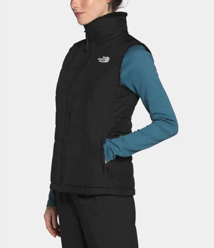 Womens The North Face Insulated and Down Jackets Mossbud Insulated Reversible Vest Tnf Black