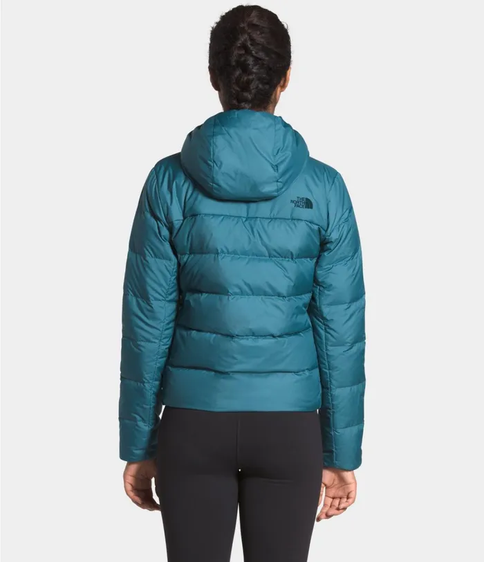 Womens The North Face Insulated and Down Jackets Vallecitos Hoodie Mallard Blue