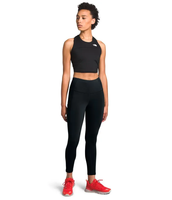Womens The North Face Leggings Motivation High Rise Pocket 78 Tights Tnf Black