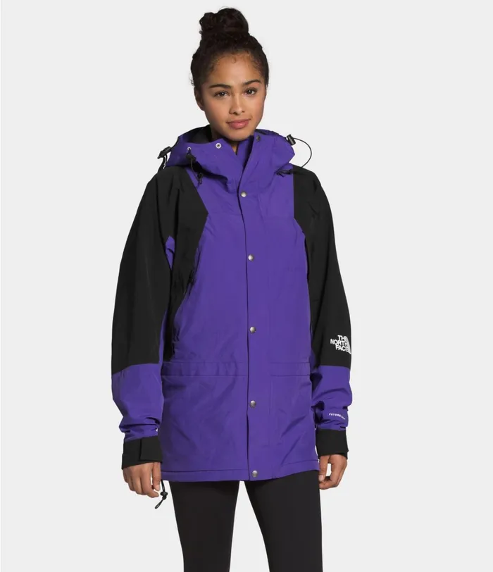 Womens The North Face Rainwear 1994 Retro Mountain Light FUTURELIGHT Jacket Peak Purple