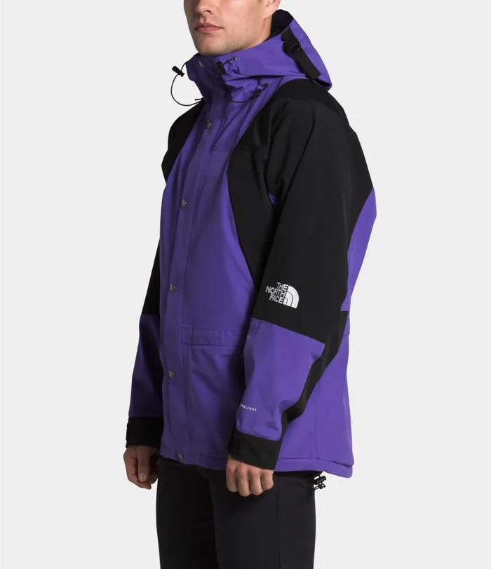 Womens The North Face Rainwear 1994 Retro Mountain Light FUTURELIGHT Jacket Peak Purple