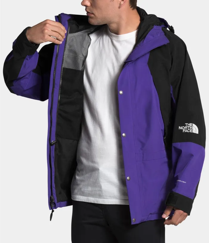 Womens The North Face Rainwear 1994 Retro Mountain Light FUTURELIGHT Jacket Peak Purple