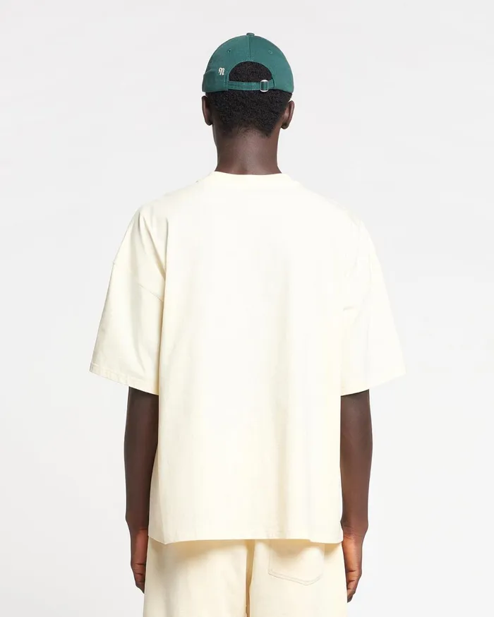 Wren Big Embroidered CottonJersey TShirt CremeGreen WomenMen Nanushka Tops