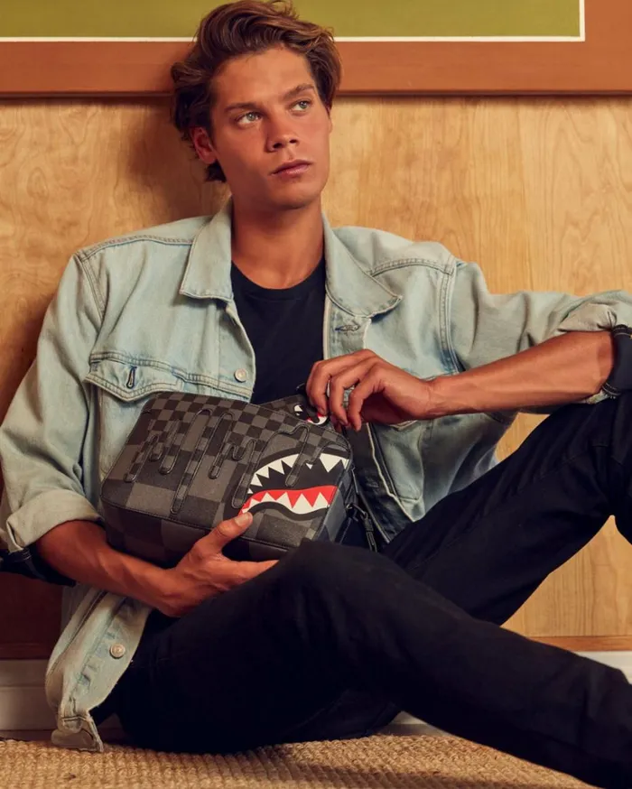 XTC GREY SHARKS IN PARIS TOILETRY BAG Bags SPRAYGROUND