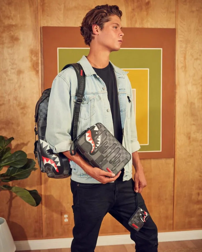 XTC GREY SHARKS IN PARIS TOILETRY BAG Bags SPRAYGROUND