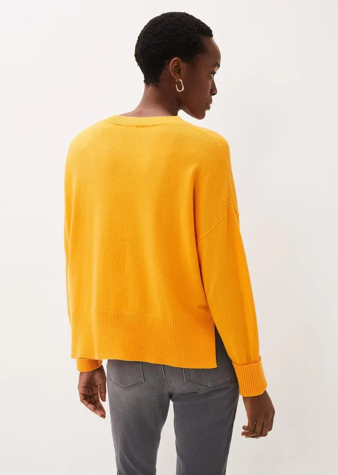 Yazin Boxy Knit Jumper Orange Women Phase Eight Knitwear