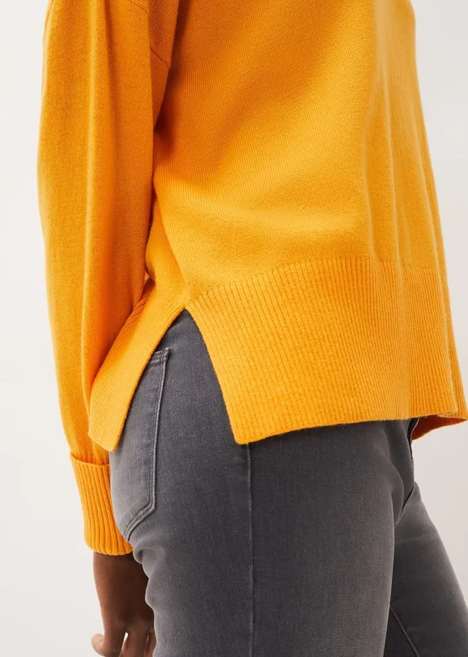 Yazin Boxy Knit Jumper Orange Women Phase Eight Knitwear