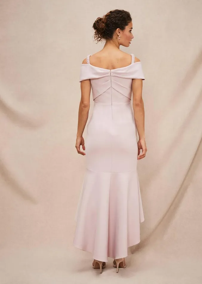 Zaya Off Shoulder Maxi Dress Antique Rose Women Phase Eight Dresses